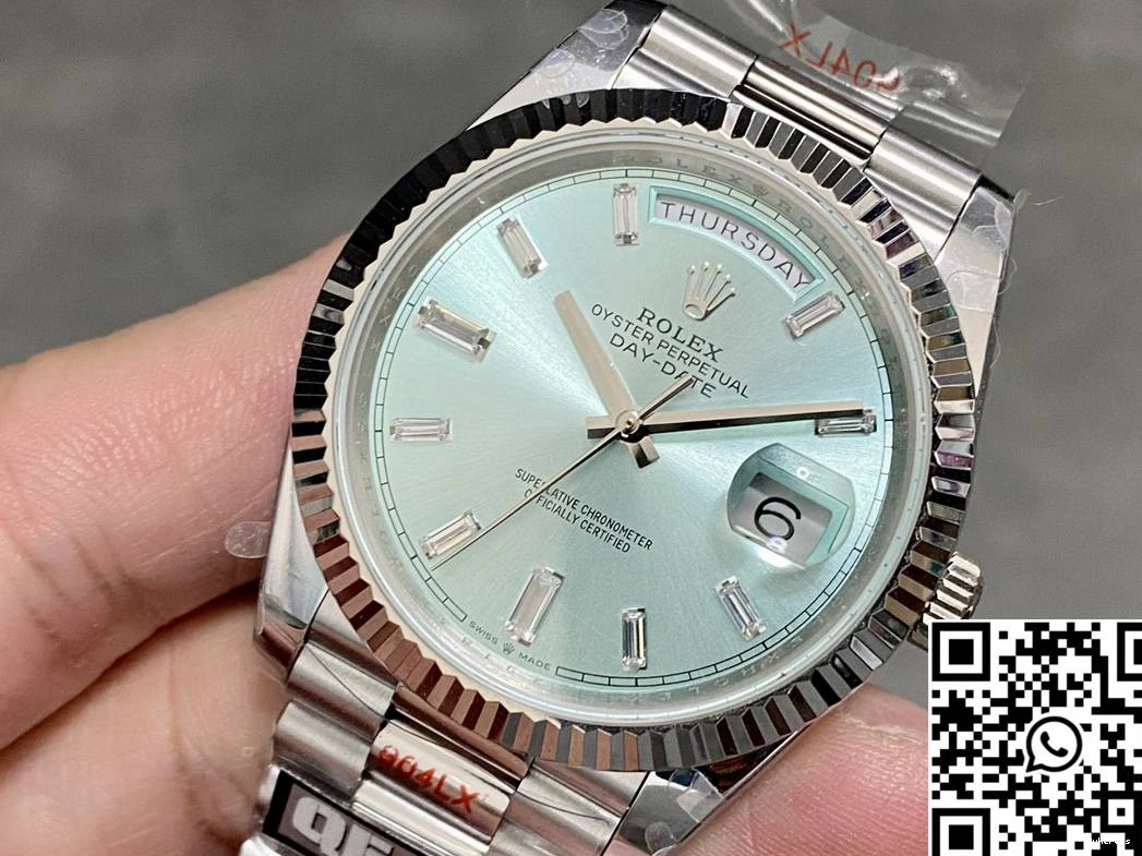 FashionForward Blue 1013 Tungsten Factory Rolex Day Dial Steel M228236-0006 QF v5 Date 0825
